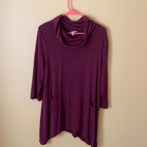 Burgundy tunic